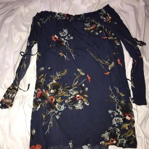 Off the shoulder floral dress
